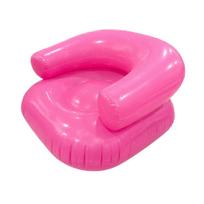 Children's Inflatable Sofa Blue - Portable Blow Up Couch for Kids Toddlers Indoor Outdoor Use One Size rožinė