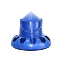Multihole Bird Feeder Pigeons Food Dispenser Leakproof Feeding Solution Dustproof Feeding Device for Bird Chicken Poultry blue