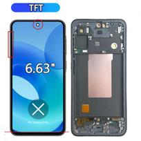 AMOLED For Samsung Galaxy A56 5G LCD ekranas Jutiklinio ekrano skaitmenininkas Surinkimas For Samsung A56 5G A566V A566B LCD ekranas TFT with frame
