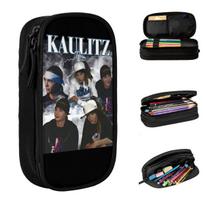 Creative Tokio Hotel Tom Kaulitz Vintage Pencil Cases Pencil Pouch Pen for Student Large  Bags Students School Gifts Stationery 21x10.5x5cm gray