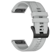 skirta Fenix 6 Pro 7 5 Plus 22 20 26mm dirželis silikoninis QuickFit skirta Garmin Fenix 6X Pro 7X 5X 6S 7S Forerunner 935 945 3HR apyrankė Enduro 3 Enduro 2 pilka