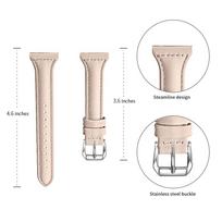 Odinės apyrankės, suderinamos su Xiaomi Watch S4 41MM, odinis pakeičiamas apyrankės juostelė, tinkama MI Watch S4 41mm 18mm universal white