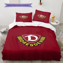 SG Dynamo Dresden Pattern Bedding Set Quilt Cover Pillowcase Home Decor Gift (1 * duvet cover + 2 * pillowcase, without core) 140x200cm
