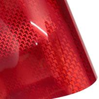 Didelio blizgesio anglies pluošto vinilinė plėvelė 3D efektas Automobilio interjero lipdukas Automobilio Motociklo DIY RED-30*50CM