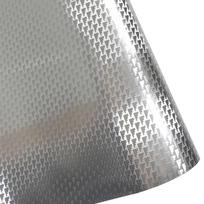 Didelio blizgesio anglies pluošto vinilinė plėvelė 3D efektas Automobilio interjero lipdukas Automobilio Motociklo DIY SILVER-30*50CM