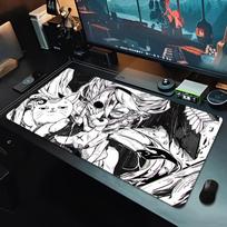 DAN DA DAN Mousepad Computer Game Mouse Pad Gaming Accessories Large Non-Slip Printing Deskmat Keyboard Pad PC Carpet Mausepad 30cmx60cm(11.8x23.6inch)