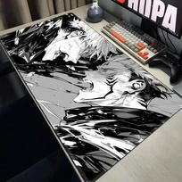 Anime Jujutsu Kaisen Mouse Pad XXL Gaming Accessories Office Gamer Keyboard Desk Mat Non-Slip Laptop Satoru Gojo Mousepad 30cmx60cm white