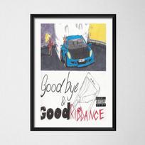 „Juice Wrld Death Race For Love“ Muzika Plakatai ir spaudiniai Drobės Tapyba Sienų Paveikslėliai Svetainės Pop dekoravimui Namų dekoras 30cm×40cm NoFrame