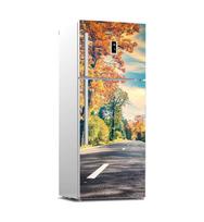 39Style Gražus peizažas Šaldytuvo lipdukai Šaldytuvo dangtelio durys Vinilinis lipnus virtuvės baldų dekoras, apvyniojamas šaldiklio lipdukas „pasidaryk pats“ 40x120cm beige
