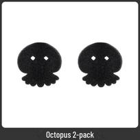 2 Pack Pet Hair Catcher For Washing Machine Laundry Balls Magic Bear Hair Remover Sponge Octopus type, 2 pieces black