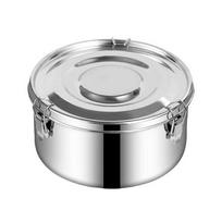 Apvalus pietų dėžutė 304 nerūdijančio plieno bento dėžutė aukštos kokybės maisto indas piknikui 14cm-1040ml white
