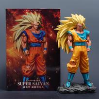 29cm Son Goku figūrėlės Gk Anime Dragon Ball Super Saiyan 3 Veiksmų figūrėlė Pvc Statula Kolekcionuojamas Modelis Lėlė Dekoracija Žaislas Dovana black