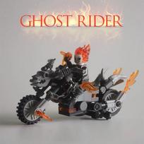 Naujas Moc Ghost Rider su motociklu konstruktorius mini veiksmo figūrėlė žaislai