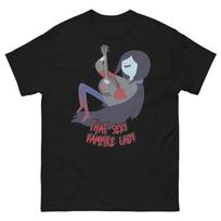 Marceline Adventure Time Tee, Funny Cartoon Shirts, Marceline the Vampire Queen M gray