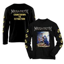 Sunkiojo Metalo Gigantai Kritikuoja Metalo Megadeth Punk Rock Amerikietiškas Ilgomis Rankovėmis T-shirt Rudens Vyriškos Mados Viršutinė Dalis L black