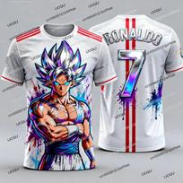 2026 Naujienos Dragon Ball Z Goku/Vegeta Specialus Leidimas Futbolo Marškinėliai Ronaldo Nr.7 Futbolo Marškinėliai Gerbėjų Specialus Marškinėlių Rinkinys XL white