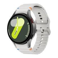 Original Band for Samsung Galaxy watch 7 6 5 4 44mm 40mm/FE/Pro/classic Silicone sport belt bracelet correa Galaxy watch 7 Strap Galaxy 4-4 Classic gray