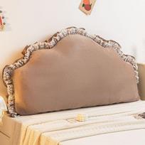 Soft Tatami Headboard Cushion and Lumbar Support 100cm Bed beige