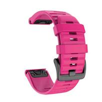 Epix Pro Gen 2 51MM 47MM 42MM Dirželis Silikoninis Dirželis Garmin Fenix 7S 7 7X Pro 5X 5 5S Plus 6 6S 6X Išmaniajam Laikrodžiui Easyfit Apyrankė 20mm rožinė raudona spalva