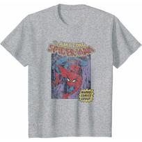 Marvel Nuostabusis Žmogus-Voras Vintažinis Komiksų Viršelis Grafinis Marškinėlis, Retro Marvel Komiksų Grupės Stiliaus Marškinėlis, Unisex Superherojus Laisvalaikio Viršus S smėlis