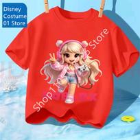 Roblox Star Graphic Kids T Shirt Unisex Short Sleeve Tee For Boys Girls Casual Soft Summer Top 100 beige