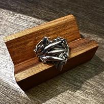 Retro The Phoenix Wing&Claw Adjustable Open Ring For Men Punk Gothic Edgy Copper Jewelry Unisex Vintage Accessories Trendy Gift 8-12 brown