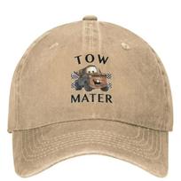 Pixar Cars Tow Mater Baigta Baseball kepuraitė Madinga Unisex Vyriškos Hip Hop Tėčio Kepurės Skydeliai Bėgiojimas Hippie Snapback Kepurė Dovana One Size beige