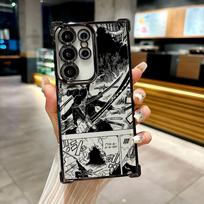 Roronoa Zoro One Pieces Manga dėklas Galaxy S26 Ultra telefonui Dėklas Samsung S26 S25 S24 S23 S21 Ultra S20 FE S25 Plus Galaxy S20 Ultra black