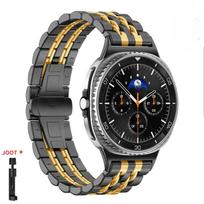 For Samsung Galaxy Watch 8 40/44mm 8 Classic 46mm Metal Bracelet Stainless Steel Band Wristband Business Watch Band Watch 8 Classic 46mm black
