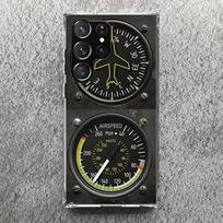 Aviation Aeroplane Helicopter Cockpit Instrument Phone Case For Samsung Galaxy S25 S24 S23 Ultra S22 Plus S21 S20 FE S10 + S25Ul Samsung S23 Plus gray