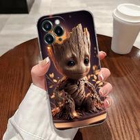Baby Cute Marvel Venom Groot Transparent Phone Case For iPhone 17 Pro Max 17E 11 12 13 14 15 16 Pro Max Plus 17 Air 16E XS Cover iPhone17e
