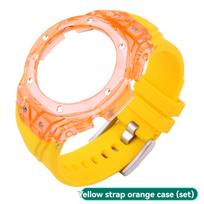 Modifikavimo rinkinys dirželis dėklas rinkinys Skirta Casio GA-2100/2110 GA-B2100 Skaidrus ledyninis dėklas Silikoninė apyrankė Su modifikavimo įrankiu For GA-B2100 blue