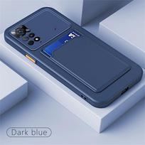 Piniginės Kortelių Laikiklis Dėklas Skirtas Poco X7 Pro X6 X5 X4 X3 NFC Funda Skirtas Poco F7 Ultra F6 Pro F5 C65 M4 M5 M6 Pro Kortelės Lizdas Telefono Dangtelis For POCO X7 5G gray