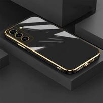 Prabangus dengtas kvadratinis telefono dėklas Samsung S22 Ultra S23 S21 Plus s21 FE dėklas Dangtelis Galaxy S 21 S22 S20 FE silikoninis dėklas Samsung S23 Ultra black