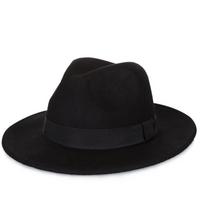 Vyriška vintažinio stiliaus 100% vilnos fedoros skrybėlė, klasikinė vėjuota šilta žiemos fedora vyrams, 2025 m. nauja rudens žiemos mada M 56-58cm juoda