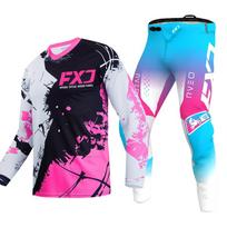 motokroso pavarų komplektas vaikams 4 5 6 7 8 9 10 11 12 13 metų Jaunimas vaikas Motociklas berniukas Mergaitė Jersey Pant Kits lenktyninis kostiumas Visureigis Enduro MX MTB XL-26 blue