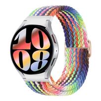 Apyrankė skirta Samsung Galaxy Watch 7 FE 5 Pro 4 6 klasikinis 44 mm 40 mm be tarpų Nailonas Pinta sportinė apyrankė Correa Galaxy Watch 7 dirželis Galaxy Watch FE 40mm black