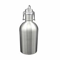 Kūrybiška 64 OZ 304 nerūdijančio plieno kišeninė flaska - didelės talpos, atspari slėgiui, sandari gėrimų buteliukas 64oz sidabras