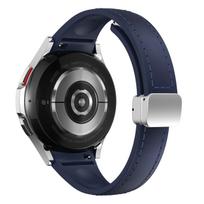 Natūralios odos+silikoninis dirželis, skirtas Samsung Galaxy Watch 7 6 4 Classic 40mm 44mm 47mm, plonas apyrankės dirželis Galaxy Watch 5 Pro 45mm Galaxy 4 40mm 44mm gray
