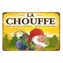 Senovinės Rum Chouffe Metalinės Plokštės Retro Sienos Meno Plakatai Vyro Urveliui Barui Pubams Klubams Kavinėms Geležies Tapybos Dekoras (Burgundy,20x30cm) bordinė