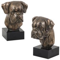 Bokser, Boxer Ii - Statuetka Psa, Popiersie Na Kamiennej Podstawie, Rzeźba, Trofeum Na Wystawę Psów Marki Art-Dog