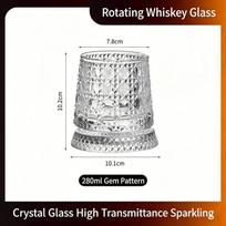 280ml besisukantis viskio stiklinė krištolinė romo stiklinė kokteilių vakarėlio gėrimo dovana kūrybiška krištolinė premium alaus stiklinė 301-400ml
