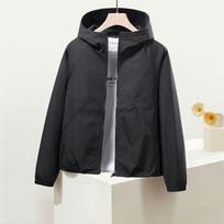 Trench Coat Women Spring Autumn Clothes Hooded Windbreaker Jacket Outerwear Student Coats S juoda