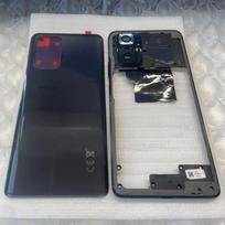Pilnas korpusas Redmi Note 10 Pro 4G M2101K6G vidinio rėmo dangtelis baterijos galinis dangtelis galinis dangtelis Remonto dalys juoda
