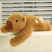 30/45/60 Weighted Plush Capybara Animal Stuffed Toy Long-Armed Soft Fluffy Plush Pillow Gift for Boys and Girls 30CM beige