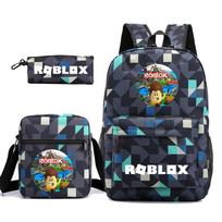 Roblox Žaidimai Vyriškos ir Moteriškos Kuprinės Studentų Mokyklinės Rankinės Mažos Peties Rankinės Pieštukinės Trys Dalys Kompiuterinės Rankinės Universitetas one size fits all