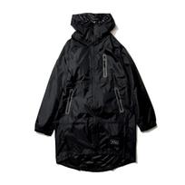 KiU 2024 Lightweight Rain Protection Storage Bag Easy Carry Water-Repellent Waterproof Simple Cute Stylish Mens Womens Unisex Raincoat Zip-Up Black black