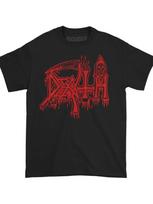 Death Band Logo Red Dripping T-shirt M brown