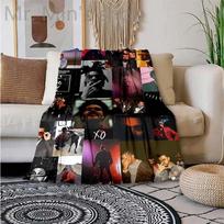 The Weeknd - Manta for the Singer The Weeknd Print Blanket Home travel blanket throw blanket thin blanket Warm blanket Size: 100*150cm, Weight: 280 GSM