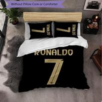 Cristiano Ronaldo tematikos patalynės komplektas 3 dalys, antklodės užvalkalas, dekoratyvinė patalynė paauglių kambariui, namų dekoravimas 140cm*210cm